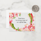 Japanische Blume Vielen Dank an Ihre Karten (Vorderseite/Rückseite Beispiel)