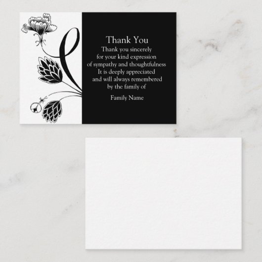 Japanische Blume Vielen Dank Karten (Vorne/Hinten)