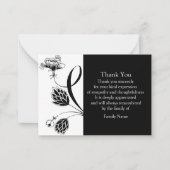 Japanische Blume Vielen Dank Karten (Vorderseite)