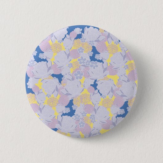 Japanische Blumen Button (Vorderseite)