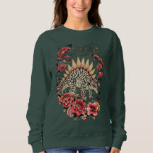 Japanische Blumen Stegosaurus Kunst
