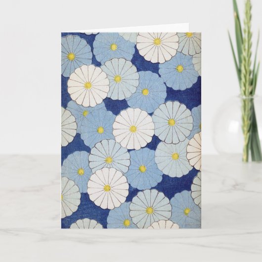 Japanische Blumengruß-Karte Karte (Vorderseite)