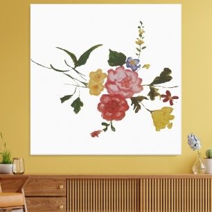 Japanische Blumenkunst Leinwanddruck
