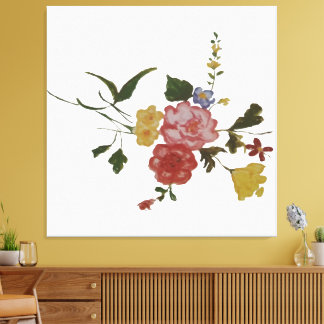 Japanische Blumenkunst Leinwanddruck