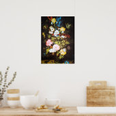 Japanische Blumenkunst Poster (Küche)