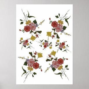 Japanische Blumenkunst Poster