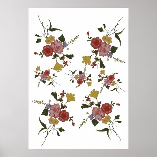Japanische Blumenkunst Poster (Vorne)