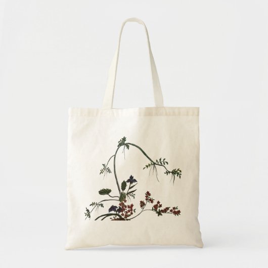 Japanische Blumenkunst Tragetasche (Vorne)