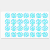 Japanische Blumenmuster Etiketten (Blatt)