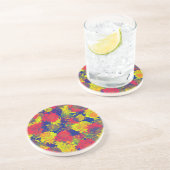 Japanische Blumenmuster Getränkeuntersetzer (Seite)