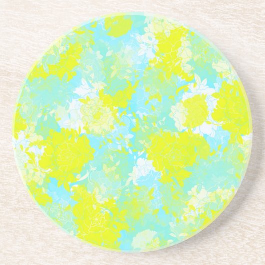 Japanische Blumenmuster Getränkeuntersetzer (Vorne)