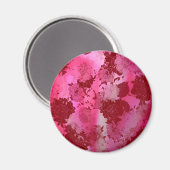 Japanische Blumenmuster. Magnet (Vorderseite/Rückseite)