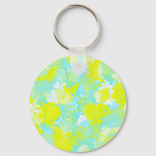 Japanische Blumenmuster Schlüsselanhänger