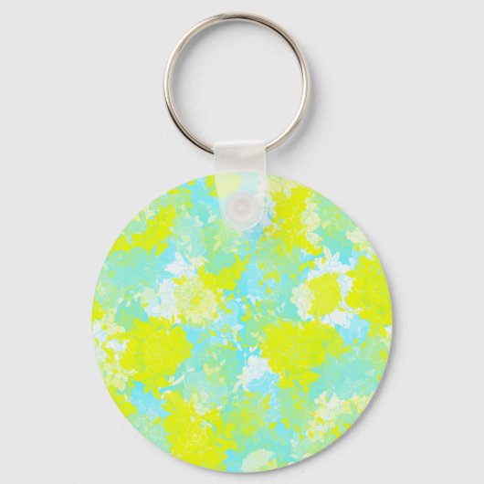 Japanische Blumenmuster Schlüsselanhänger (Vorderseite)