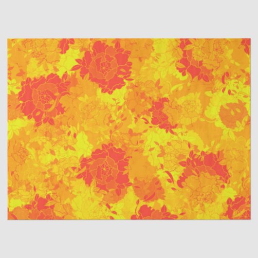 Japanische Blumenmuster Seidenpapier (Vorderseite)