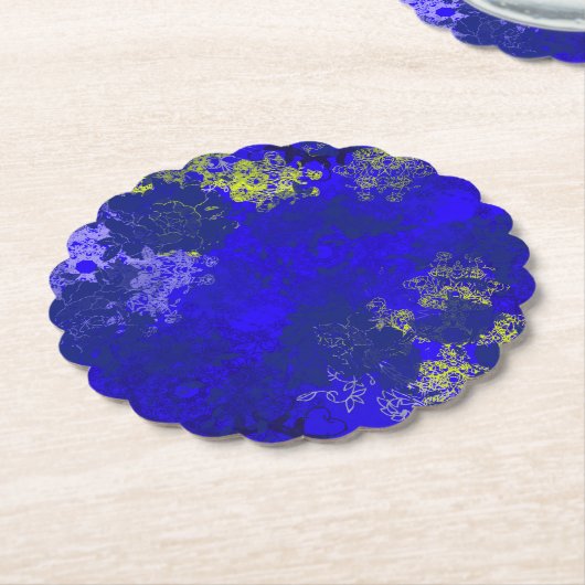 Japanische Blumenmuster Untersetzer (angewinkelt)