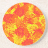 Japanische Blumenorange Getränkeuntersetzer (Vorne)