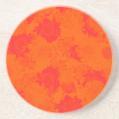Japanische Blumenorange Getränkeuntersetzer (Vorne)