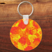 Japanische Blumenorange Schlüsselanhänger (Vorderseite)