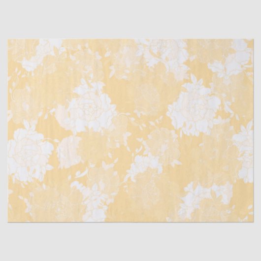 Japanische Blumenorange Seidenpapier (Vorderseite)