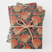 Japanische Blumenserie Geschenkpapier Set (Beispiel)