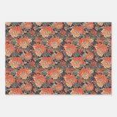 Japanische Blumenserie Geschenkpapier Set (Vorderseite)