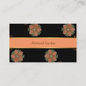 Japanische BlumenVisitenkarte Visitenkarte (Rückseite)