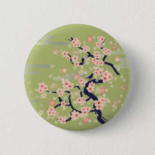 JAPANISCHE Blüte Button (Vorderseite)