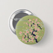 JAPANISCHE Blüte Button (Vorne & Hinten)