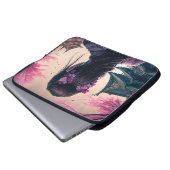 Japanische Blütenpracht - Mädchen - Gerätehülle Laptopschutzhülle (Vorne Knopf)