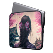 Japanische Blütenpracht - Mädchen - Gerätehülle Laptopschutzhülle (Vorderseite Links)