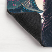 Japanische Blütenpracht - Mädchen - Mousepad (Ecke)