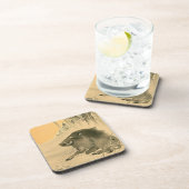 Japanische Boarenmalerei Jahr Zodiac Geburtstag C Getränkeuntersetzer (Rechte Seite)