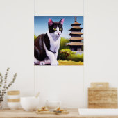 Japanische Bobtail Cat Poster (Küche)