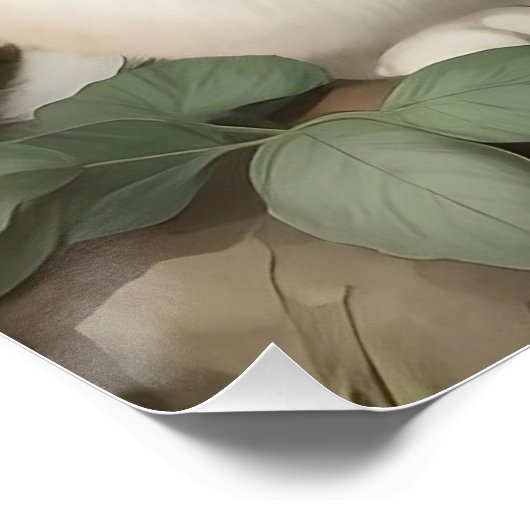 Japanische Bobtail Cat Poster (Ecke)