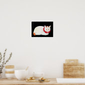 Japanische Bobtail Cat, Shotei Poster (Küche)