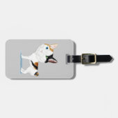 Japanische Bobtail Karikatur Gepäckanhänger (Vorderseite horizontal)