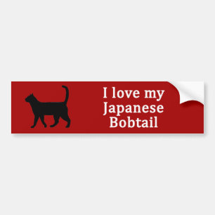 Japanische Bobtail-Liebe Autoaufkleber