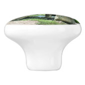 Japanische Bogenbrücke Keramikknauf (Seitenansicht)