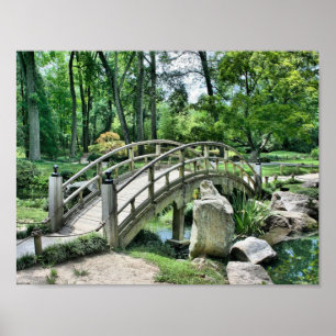 Japanische Bogenbrücke Poster