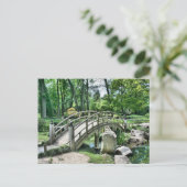 Japanische Bogenbrücke Postkarte (Stehend Vorderseite)