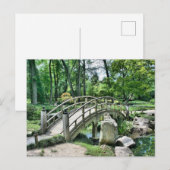 Japanische Bogenbrücke Postkarte (Vorne/Hinten)