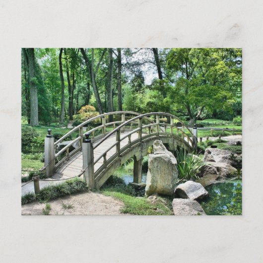 Japanische Bogenbrücke Postkarte (Vorderseite)
