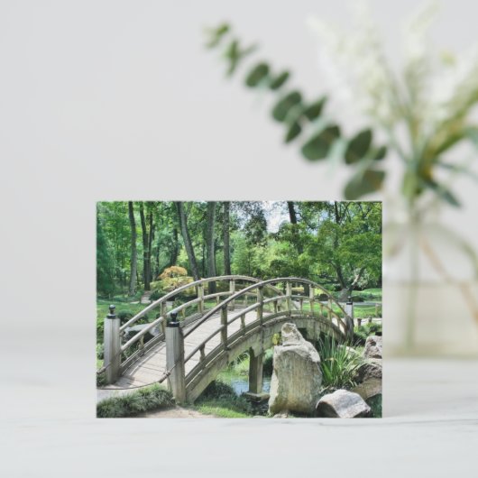 Japanische Bogenbrücke Postkarte (Stehend Vorderseite)