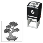 Japanische Bonsai-Bäume in einem Fach, geätzt Permastempel (Beispiel)