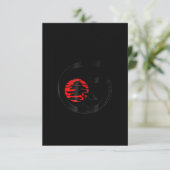 Japanische Bonsai Tree Enso Circle Cat Lover Bonsa Dankeskarte (Stehend Vorderseite)