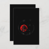 Japanische Bonsai Tree Enso Circle Cat Lover Bonsa Dankeskarte (Vorne/Hinten)