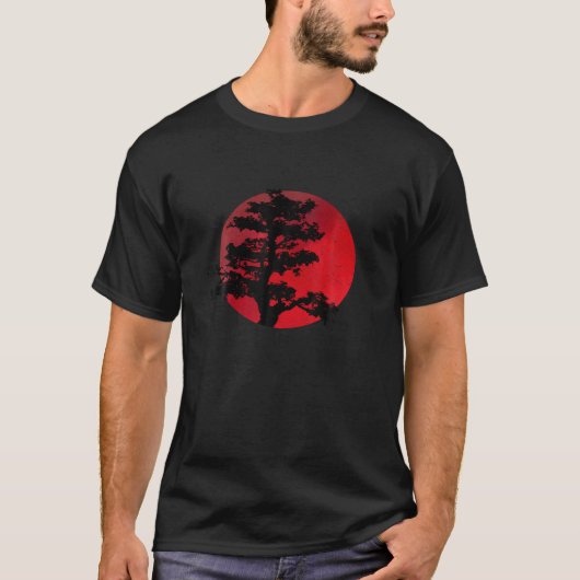 Japanische Bonsai Tree T Shirt Japanische Traditio (Vorderseite)