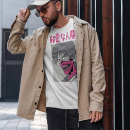 Japanische böse Kreatur Dunkler Anime T-Shirt