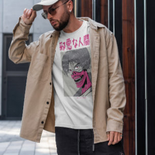 Japanische böse Kreatur Dunkler Anime T-Shirt